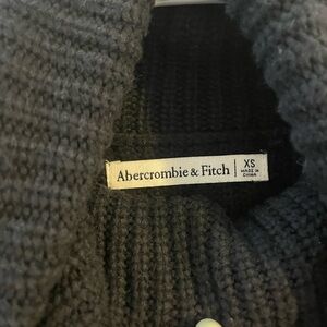 Abercrombie & Fitch Black Turtleneck sleeveless dress